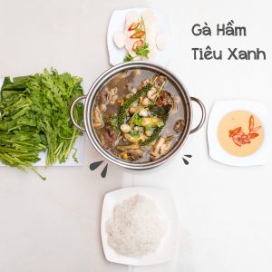 Ga ham tieu xanh